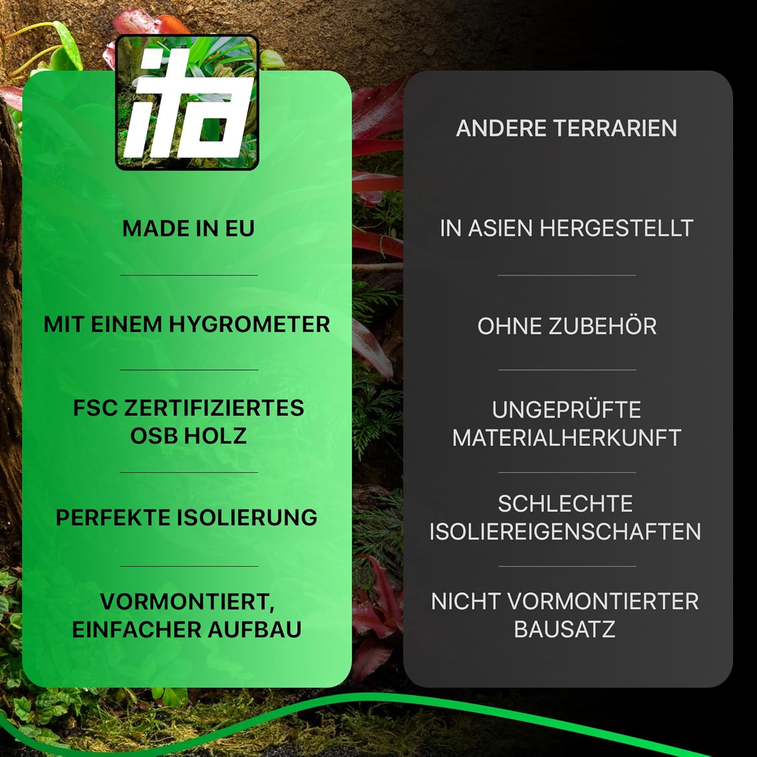 ITA Holzterrarium 60×120×60 cm - Bild 5