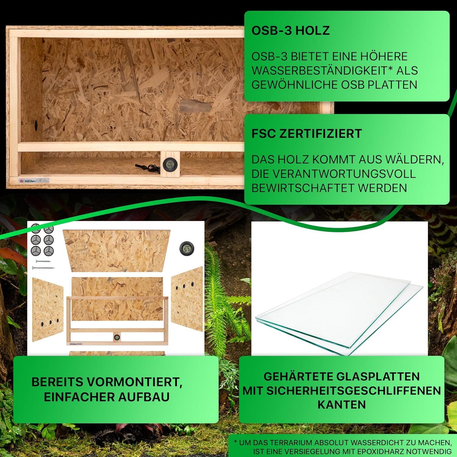 ITA Holzterrarium 100×50×50 cm - Bild 4